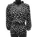 J. Crew Tops | J. Crew Polka Dot Top Size 2 | Color: Black/White | Size: 2