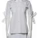 Louis Vuitton Tops | Louis Vuitton Three-Quarter Sleeve Button-Up Top | Color: White | Size: 38
