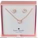 Kate Spade Jewelry | Kate Spade Romantic Rocks Heart Earrings Necklace Set Rose Gold | Color: Gold | Size: Os