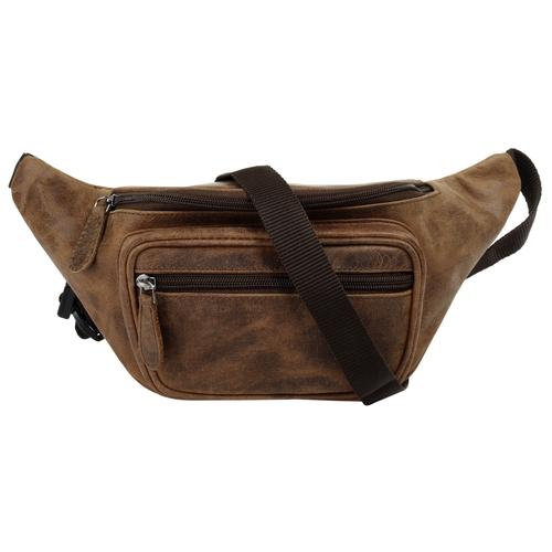 Gürteltasche BAGAN Gr. B/H/T: 20 cm x 13 cm x 4 cm onesize, braun Damen Taschen Gürteltaschen echt Leder