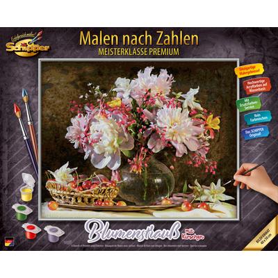 Malen nach Zahlen SCHIPPER "Meisterklasse Premium - Blumenstrauß mit Kirschen" Malvorlagen bunt Kinder Made in Germany