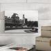 East Urban Home '1930s Le Louvre Museum & Gardens Paris France' Photographic Print on Wrapped Canvas Canvas/ in Black/Gray/White | Wayfair