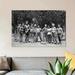 East Urban Home 1950s Lineup of 9 Boys in Tee Shirts w/ Bats & Mitts Facing Camera - Wrapped Canvas Photograph Print Canvas in Gray/Green | Wayfair