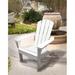 Rosecliff Heights Marcano Solid Wood Adirondack Chair Wood in White | 36 H x 28.3 W x 28 D in | Wayfair CA3F25676BA542A2966B2CD6328D9232