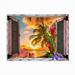 Beachcrest Home™ Sachin Tropical Window To Paradise II Outdoor Wall Decor All-Weather Canvas, Wood | 18 H x 24 W x 1.5 D in | Wayfair