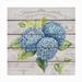 Lark Manor™ Blue Hydrangeas Outdoor Wall Decor All-Weather Canvas, Wood | 24 H x 24 W x 1.5 D in | Wayfair 980DB155792D45108ABE6478B286D6C2