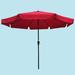 Arlmont & Co. Kayle 10' Beach Umbrella Metal in Brown | 96 H x 120 W x 120 D in | Wayfair DE6F8E928611459FBFFBA527C870509C