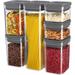 Prep & Savour Briamarie Kitchen 6 Container Food Storage Set Plastic | 12.6 H x 4.2 W x 4.2 D in | Wayfair E7000475A5974182B197888831BED45A