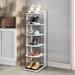 Rebrilliant 6 Pair Shoe Rack Metal in White | 32.28 H x 9.44 W x 10.62 D in | Wayfair 17EBF637D9524369B5AD751C84F28634