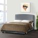 House of Hampton® Dejuna Queen Solid Wood Standard Bed Upholstered/Polyester in Gray | 52 H x 64 W x 84 D in | Wayfair