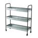 Gracie Oaks Manreet 40" H x 35" W x 12.5" D Galvanized Shelf Wire/Metal in Gray | 40 H x 35 W x 12.5 D in | Wayfair