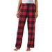 Masseys Flannel Pajama Pant (Size 4X) Red/Black/Buffalo, Cotton
