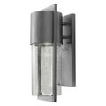 Shelter 15 1/2" High Hematite Small LED Outdoor Wall Light