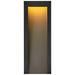 Hinkley Taper 24" High Textured Black LED Outdoor Wall Light
