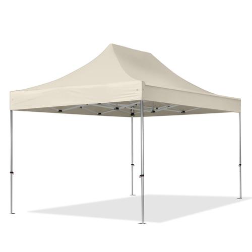 3x4,5m Aluminium Faltpavillon, ohne Seitenteile, creme - (600196)