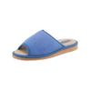 Pantoffel CLASSIC, Damen, Gr. 40, blau, Textil, Schuhe Damenschuh Hausschuh Pantoffeln