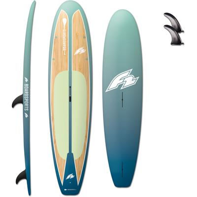 SUP-Board F2 "Ride Pro Bamboo" Gr. 348, grün, Wassersportboards, 11,4 348cm, Kunststoff