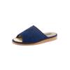Pantoffel CLASSIC, Damen, Gr. 38, blau (marine), Textil, Schuhe Damenschuh Hausschuh Pantoffeln