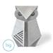 Aluminum Owl Origami Geometric Sculpture - 4.7" x 3.5" x 2.6"