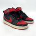 Nike Shoes | Nike Borough Mid 2 Red/Black-White Cd7782-003 School Size 3.5y M Basketball | Color: Black/Red | Size: 3.5b