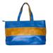 Coach Bags | Coach Vintage Leather Colorblock Handbag Blue & Tan | Color: Blue/Tan | Size: Os