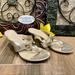 Coach Shoes | Authentic Coach Olina Gold Sandals Size 6.5b Guc! | Color: Gold | Size: 6.5