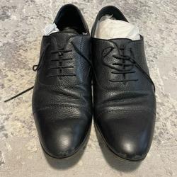 Gucci Shoes | Gucci Black Pebble Leather Oxford Men’s Shoes - 8.5 | Color: Black | Size: 8.5