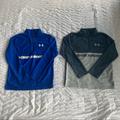 Under Armour Shirts & Tops | Lot Of Under Armour Boys Quarter Zip Shirt, Size 8 | Color: Blue/Gray | Size: 8b