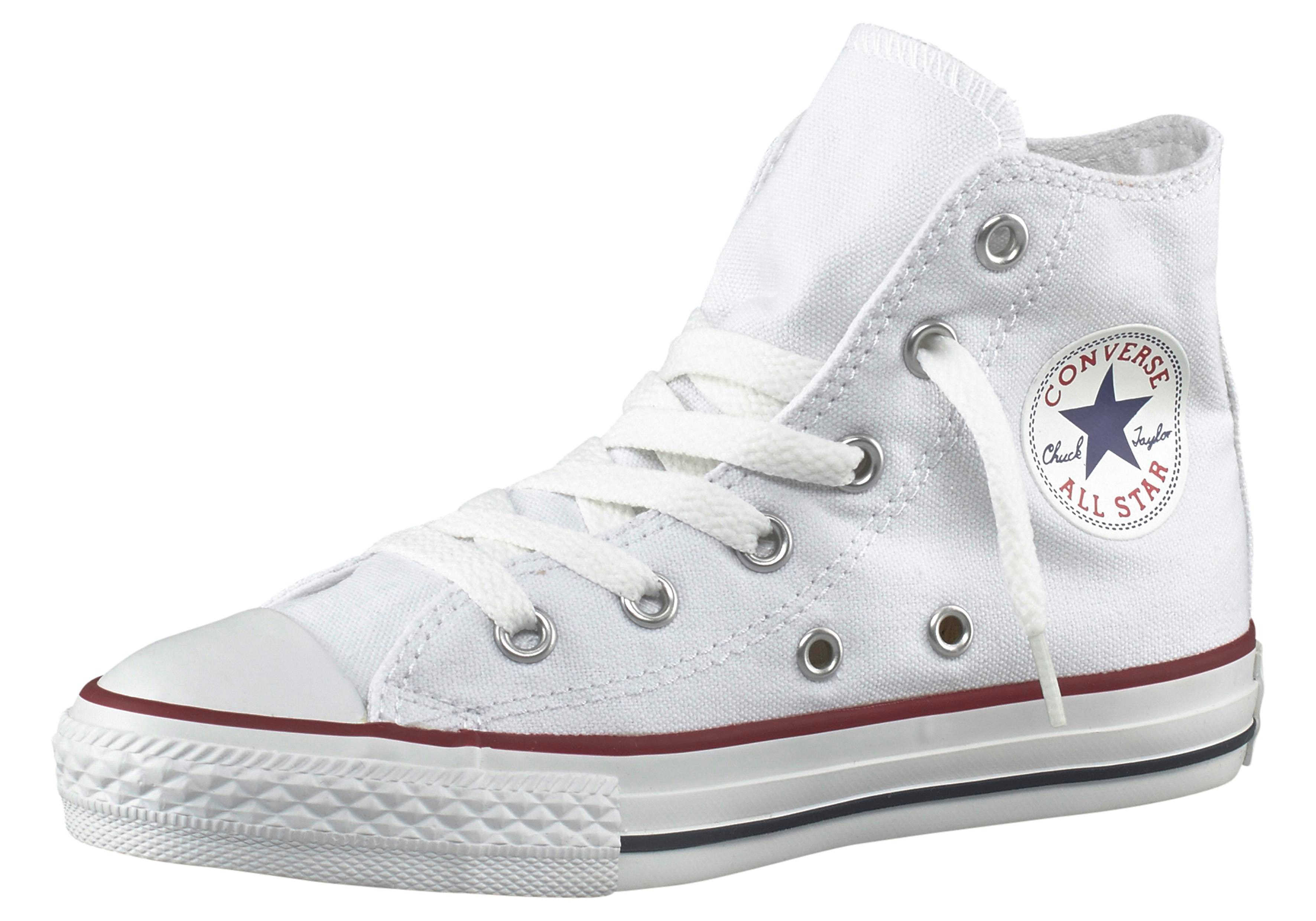 Sneaker CONVERSE "Kinder Chuck Taylor Hi", Kinder, Gr. 35, weiß, Textil, Schuhe Skaterschuh Sneakerboots Canvassneaker Sneaker high, für Kinder