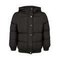 Winterjacke URBAN CLASSICS "Kinder Girls Hooded Puffer Jacket" Gr. 146/152, schwarz (black) Mädchen Jacken Winterjacken