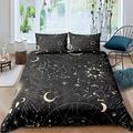 Homemissing Sun and Moon Duvet Cover Boho Exotic Bedding Set Galaxy Astrology Comforter Cover for Boys Girls Teens Cute Zodiac Signs Bedding & Linen King Pillowcase 50x75cm