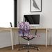 Elizabeth Sutton Collection Wynwood Multi Rose Task Chair in Black | 35.5 H x 22 W x 21 D in | Wayfair K-ESWY-BLK-ROSE-GLD