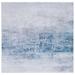 Blue/Gray 72 x 72 x 0.25 in Indoor Area Rug - Safavieh Tacoma 833 M/W S/R Area Rug In Grey/Blue Polyester | 72 H x 72 W x 0.25 D in | Wayfair