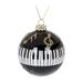 The Holiday Aisle® Piano Keys Ball Ornament Glass in Black/White | 3 H x 3 W x 3 D in | Wayfair 806F226272D54D56934BAE616645469C