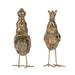 Red Barrel Studio® Zaila Bird 2 Piece Figurine Set Resin/Metal in Yellow | 6.9 H x 2 W x 5.7 D in | Wayfair 09C90865AD674939879546070F0C9DDF