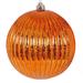 Vickerman 695982 - 6" Burnished Orange Mercury Lined Ball Christmas Tree Ornament (4 pack) (N162418)
