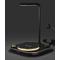eDooFun Electronic Chargers black - Black 3-in-1 Wireless Charger Table Lamp