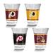 Curata NFL Washington Football Team 4-Piece 2 Oz. Shot Glass Set