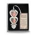 Curata Forever in Our Hearts Silver-Tone Memorial Double Heart Photo Ornament