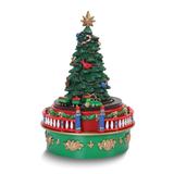 Curata Mini Carnival Christmas Tree Music Box - Plays Deck The Halls