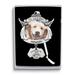 Curata In Loving Memory Dog Angel Memorial Silver-Tone 2 Inch Photo Ornament