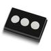 Curata Nickel-Plated Set of Three Silver-Tone Gift Boxed Golf Ball Markers