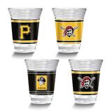 Curata MLB Pittsburgh Pirates 4-Piece 2 Oz. Shot Glass Set