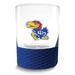 Collegiate University of Kansas Commissioner 14 Oz. Rocks Glass with Silicone Base