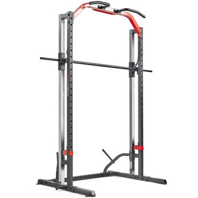 Sunny Health Fitness Smith Machine Squat Rack Essential Series - SF-XF920020 - 43.1L x 74.3W x 88.6H