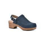 Women's White Mountain Being Convertible Clog Mule by White Mountain in Navy Suede (Size 11 M)