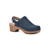 Women's White Mountain Being Convertible Clog Mule by White Mountain in Navy Suede (Size 6 1/2 M)