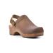 Women's White Mountain Being Convertible Clog Mule by White Mountain in Brown Leather (Size 11 M)