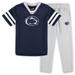 Preschool Navy/Gray Penn State Nittany Lions Red Zone Jersey & Pants Set