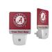 Alabama Crimson Tide Alternate Logo Personalized 2-Piece Nightlight Set